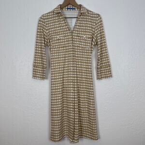 J. McLaughlin Brynn Shirt Dress Tan NWT Size Small